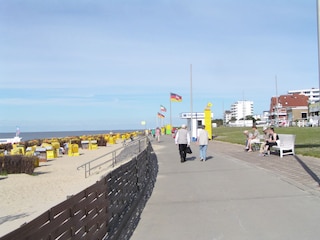 Schöner Strand und die kilometerlange Promenade