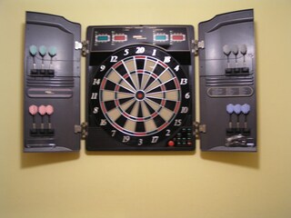 Electronic dart board in your apartment