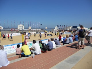 Das Stadion am Meer am separaten Duhner Aktivstrand