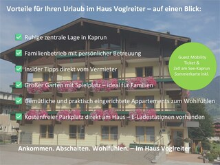 Haus Voglreiter Vorteile