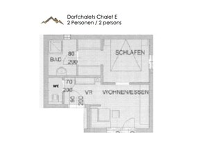 Grundriss Chalet E