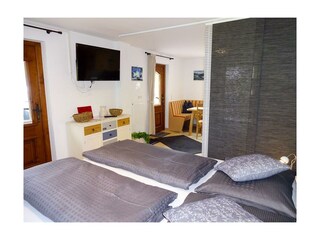 App. 5/1 (Haus Gandler) Raumteiler, TV, Kommode