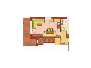 Grundriss Apartment Nina 52m²