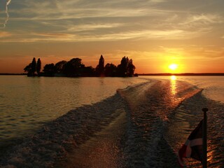 Abendstimmung vor der Insel Wilhelmstein