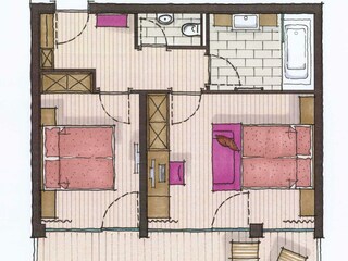 Familienzimmer STUDIO_Grundriss