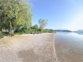 Am hauseigenen Badestrand - mit großer Bucht