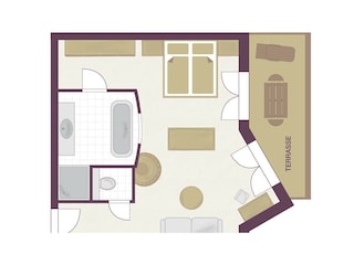 Grundriss Suite Kitzsteinhorn