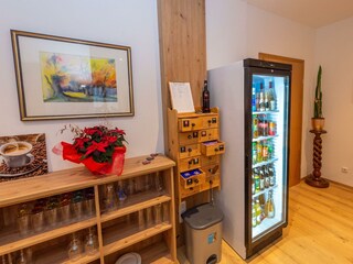 Snacks und Getränke