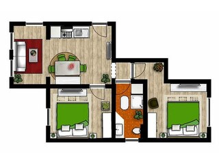 Grundriss Top Wagrain