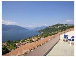 Ausblick auf gemeinschaftlicher Terrasse