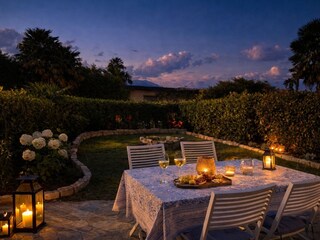 Garten bei Abendstimmung