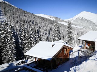 Chalets Winter aussen von hinten