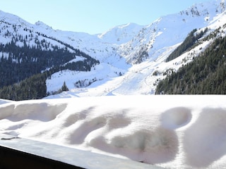 Blick von Balkon Appartements