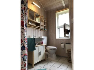 Dusche mit Sauna