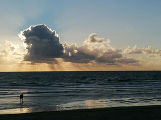 strand  im abend