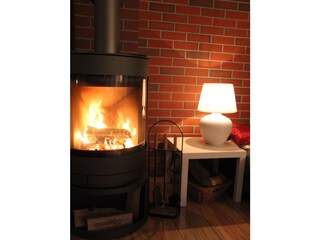 Kamin, Kaminholz vor Ort