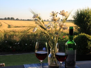 ..und abends ein Glas Wein