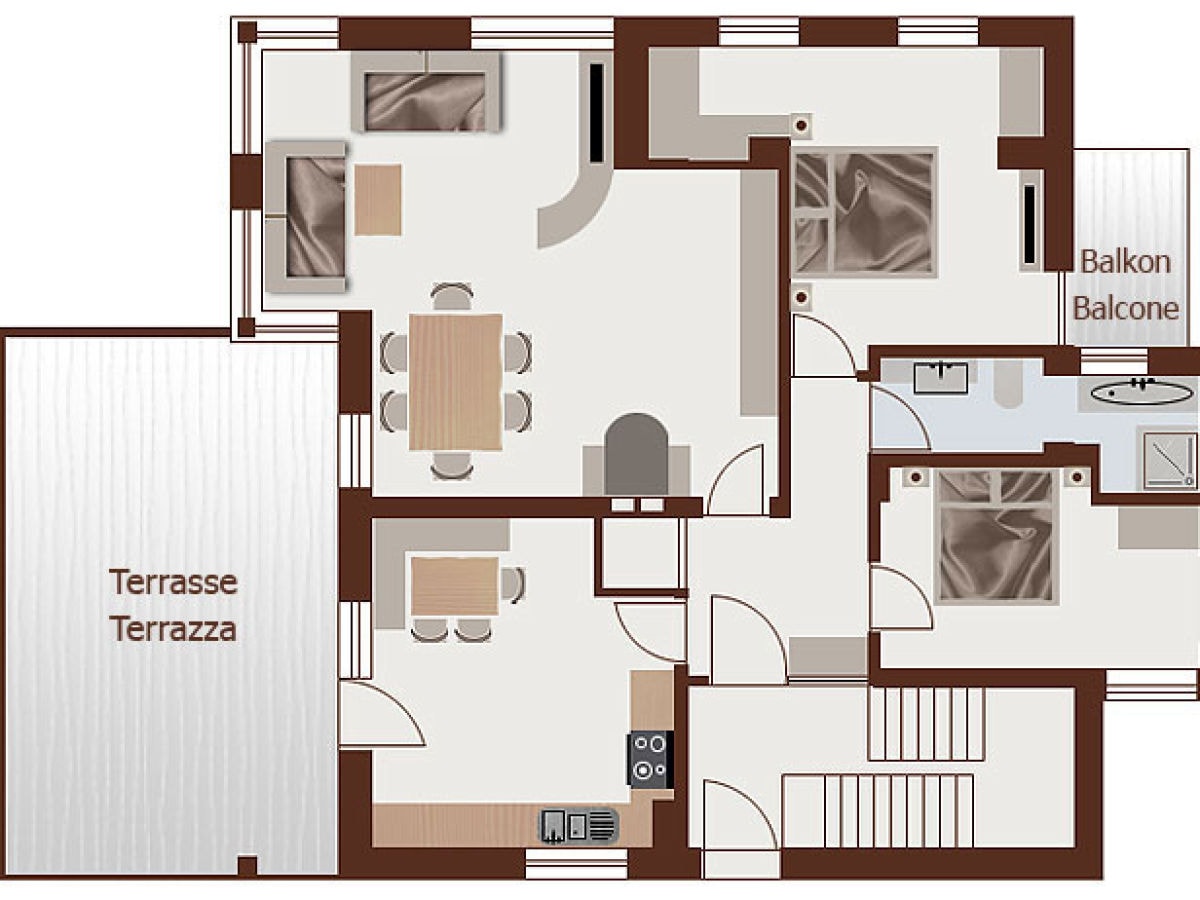 Wohnungsplan (100 m²)