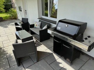 Grill und Sitzecke