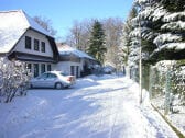 House view in winter