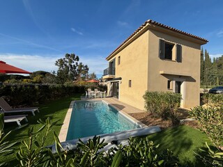 front side of the villa