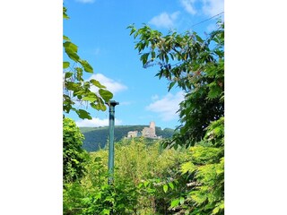 15. Burgblick aus den Garten