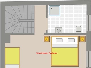 Grundriss DG des Ferienhaus Moselfels