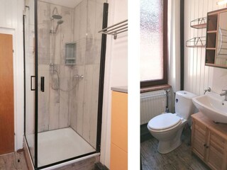 Badezimmer im Ferienhaus Moselfels Bernkastel