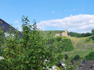 Aussicht auf Burg Landshut Balkon