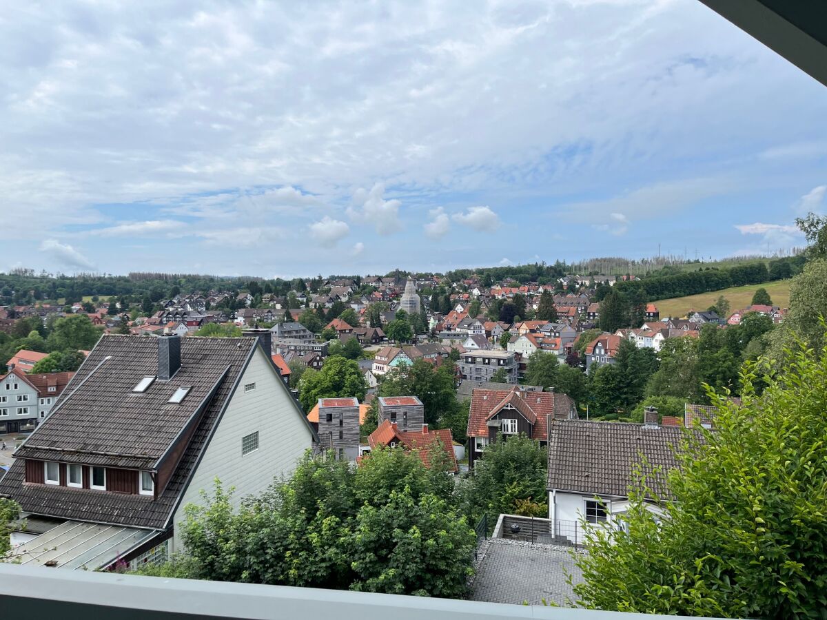 Blick vom Balkon