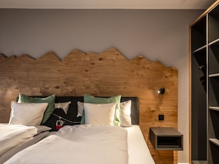Schlafzimmer mit Bergpanorama