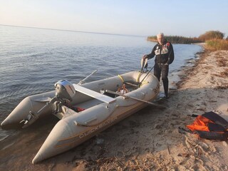 Schlauchboot mit Honda 2,3 PS