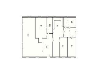 Vakantiehuis Rødvig Grondplan 28