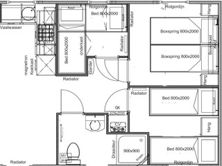 Chalet Domburg Pianta del piano 22