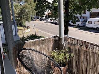 Blick vom Balkon