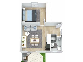 Ferienwohnung Dierhagen Grundriss 12