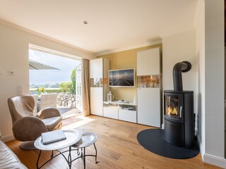 Ein Kaminofen für behagliche Stunden.