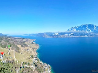 Beim roten Pfeil befindet sich die Ferienwohnung