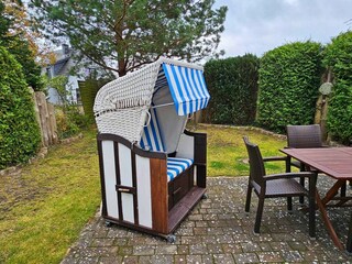 Gartenblick Ferienhaus Strandglück