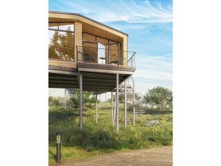 Blick auf das Baumhaus