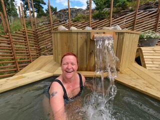 Sauna und kalte Tauchbecken