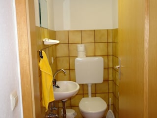 Die Gästetoilette im Haus