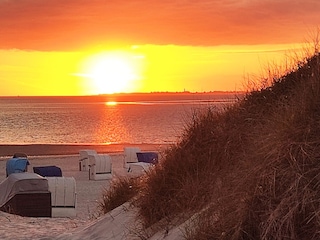 Sunset on the beach