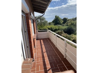 Balkon vor den Schlafräumen