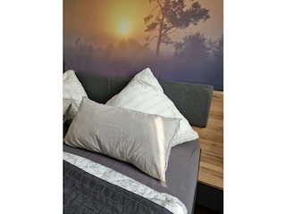 Kissen im Bett (mit Wäschepaket)