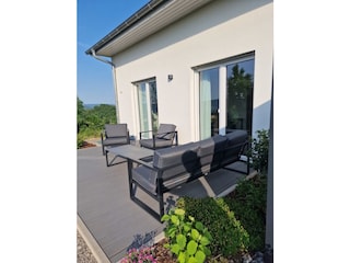 Blick auf die Terrasse