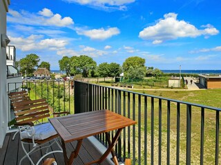 Balkon mit Nord-Ausrichtung