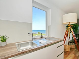 Küche mit Blick zum Meer