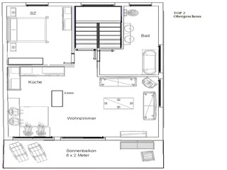 Apartamento Leutasch Plano de planta 22