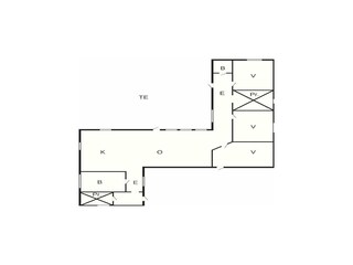 Vakantiehuis Laholm Grondplan 53